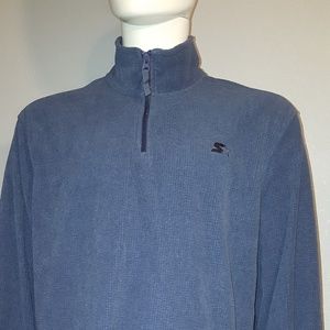 Starter XL Men's Fleece Navy Blue 1/4 Zip Pre Own